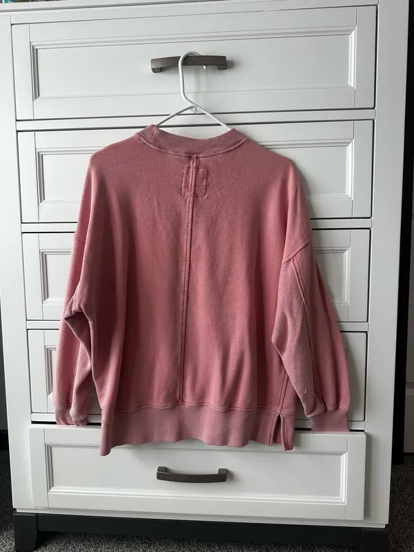 Pink aerie oversized crewneck - Image 2