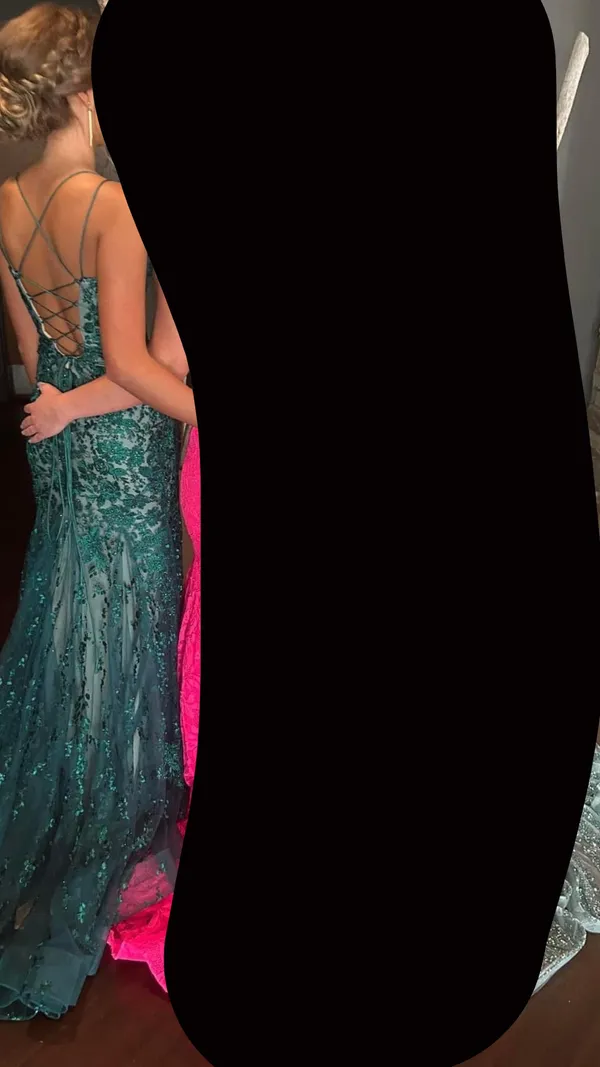 Green Prom Dress Size 2 - Image 4