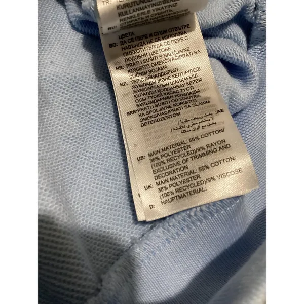 Adidas Sweatshirt Womens Medium Light Blue Crewneck Pullover 3-Stripes Logo - Image 5