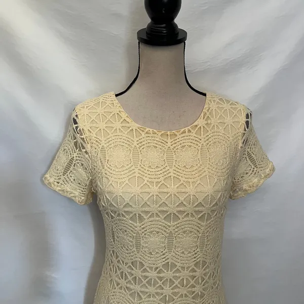 Lulus Love You For Eternity Shift Dress XS Crochet Fairy Coquette Cottagecore - Image 3