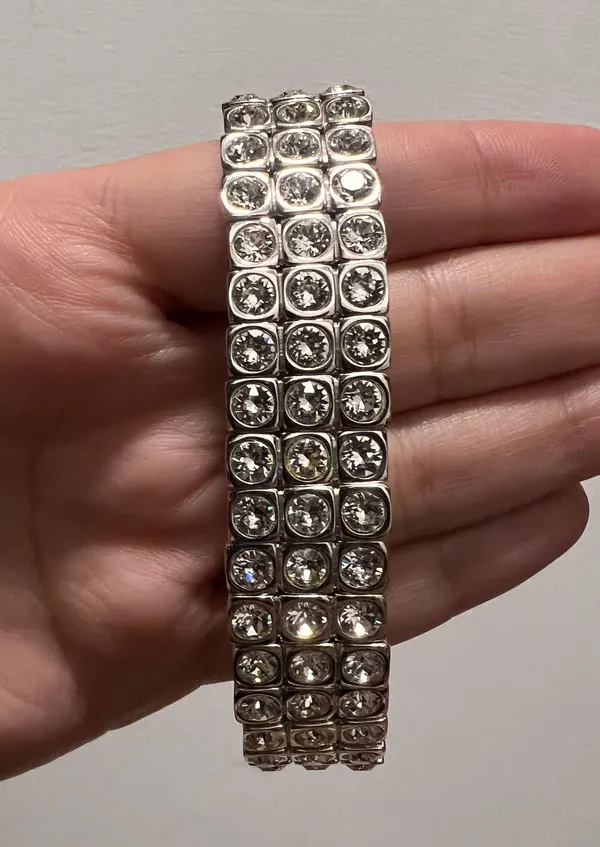 Swarovski Touchstone Crystal By Tribeca Stretch Bracelet - Image 3