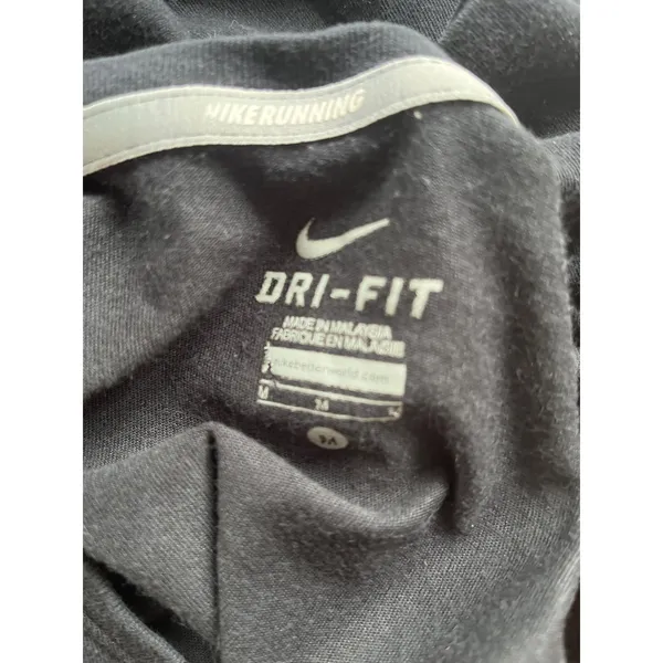 Nike Running Dri Fit Graphic Tee Short Sleeve Black Shirt Women's Size Medium - Image 6