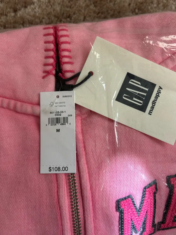 Madhappy x Gap full Zip Cropped Hoodie Medium - Image 4