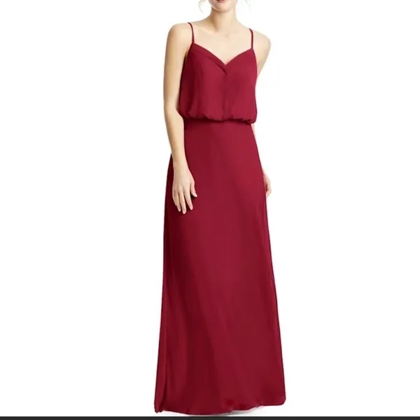 Azazie Rebecca Maxi Gown Dress in Grape - Image 2