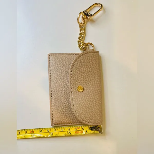 Anne Klein Women’s Beige Card Coin Holder with‎ Gold Chain - Image 6