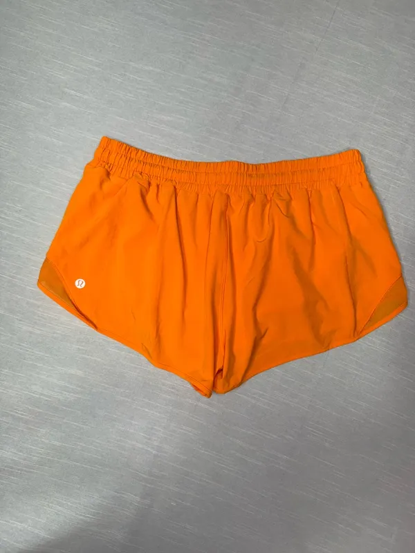 Lululemon Hotty Hot Low Rise Athletic Shorts Lit Orange Size 12 NWT - Image 8