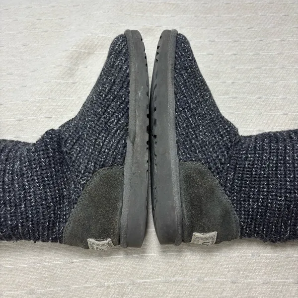UGG Australia Cardy Tall Black Sweater Knit Button Boots Women’s Size US‎ 7 - Image 6