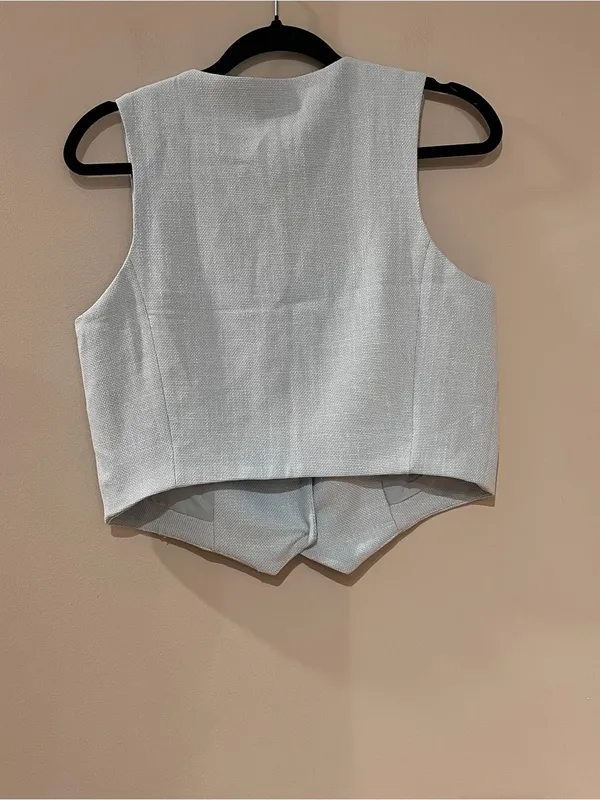 House of Harlow 1960 Light Blue Vest Top - Image 3
