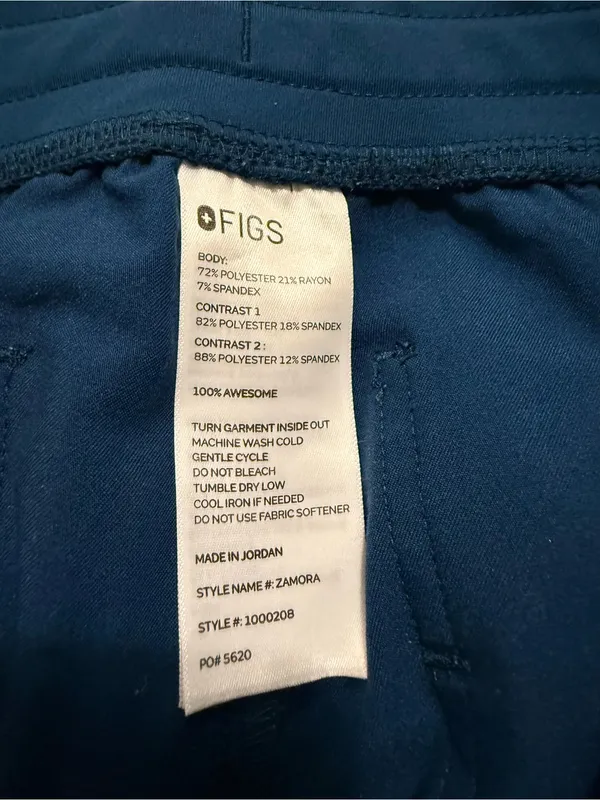 Figs Zamora Jogger Scrub Pants Deep Reef Blue Women’s Medical Uniform - Image 8