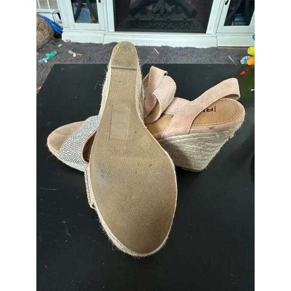Rialto Beige Bling‎ Wedge Heels in 6 - Image 3