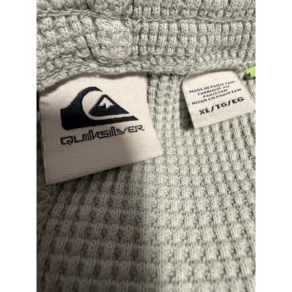 Quiksilver Surf Waffle Green Shorts Sunshine Land Tracksuit Comfy Loungewear - Image 4