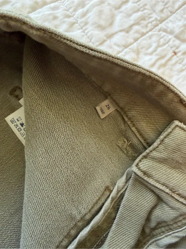 Faherty Stretch Terry Patch Pocket Pants Military Olive Green 26 - Image 6
