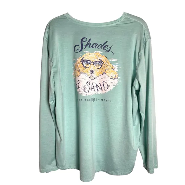 Lauren James Women’s XL Shady Dog Graphic Long Sleeve Performance Shirt - Image 4