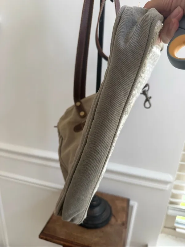 Myra Bag Edgy Star Canvas and Leather Tote Shoulder Bag - Image 14