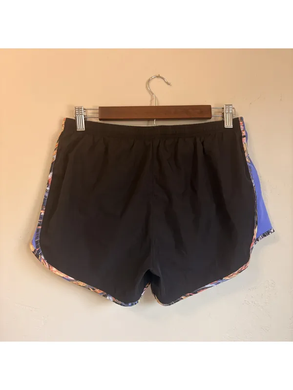 Nike Dri-FIT Running Shorts - Women's Size Medium - Black/Blue - Image 2