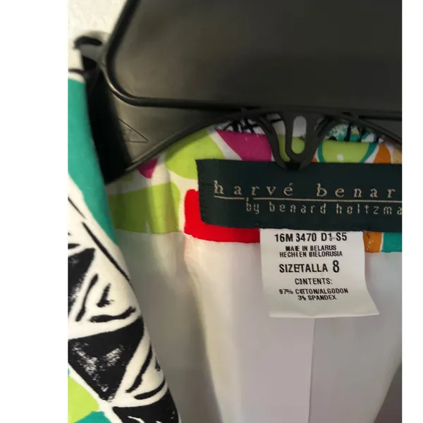 Harvé Benard Benard Holtzman Novelty Print Blazer Sailboat Scenic Multi‎ Color 8 - Image 2