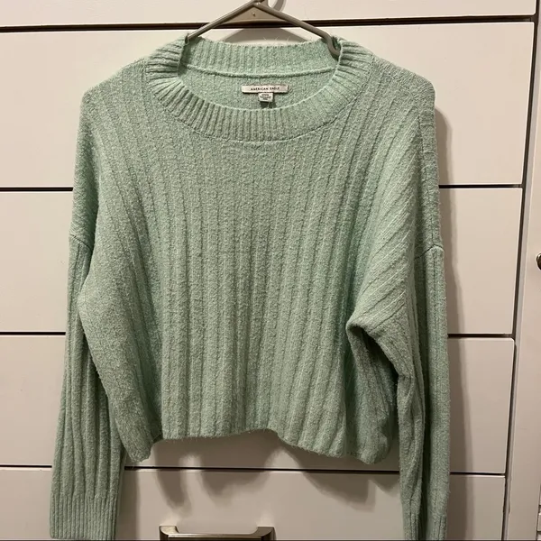 American Eagle Aqua Green Super Soft Sweater - Image 3