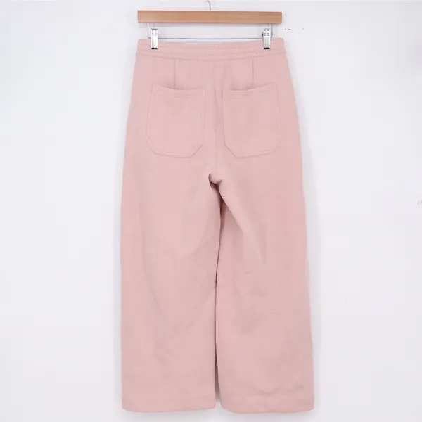 Banana Republic Pants Womens XS Wide Leg Pink Cropped Knit Elastic Waist Good - Image 7