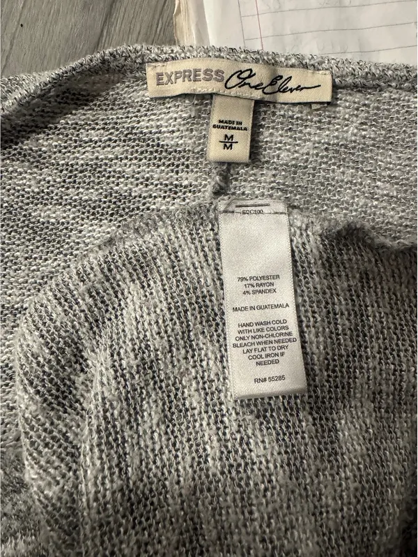 Express marled knit tunic sweater size M - Image 5