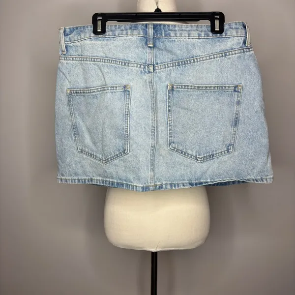 Topshop - Blue Mini Skirt - Image 2