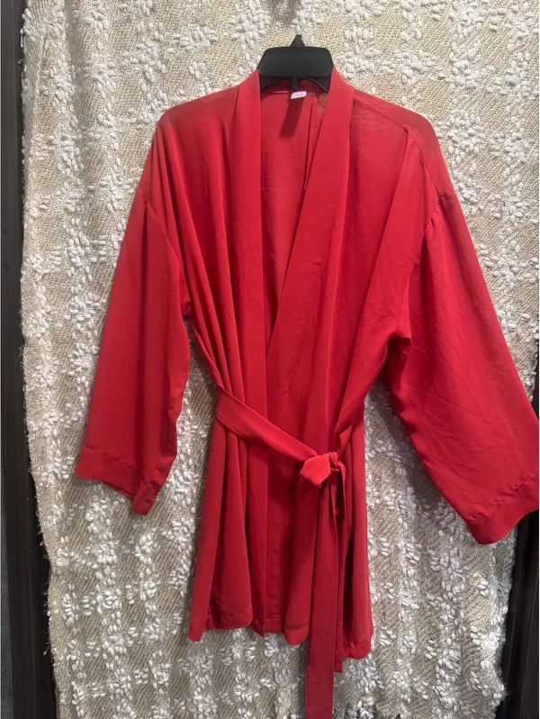 Victoria's Secret Red Robe Long Sleeve, One Size, Washable [COPY] - Image 2