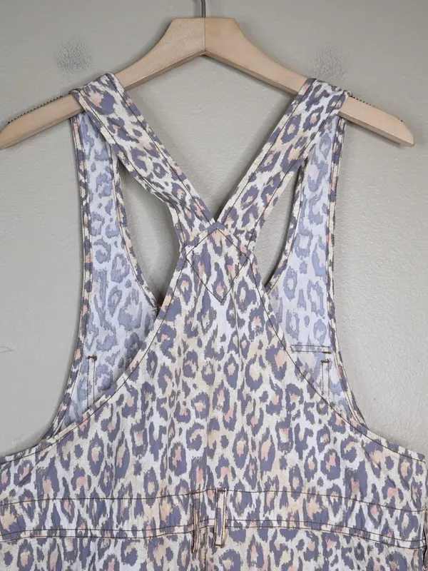 Urban Outfitters Women's M Leopard Print Camille Overall - Image 6