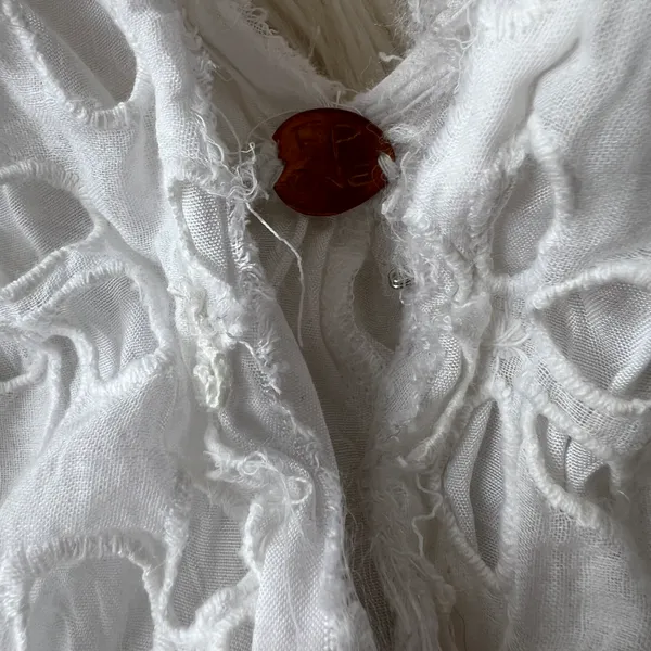 Free People One Bella Note Eyelet Mini Dress - Image 7