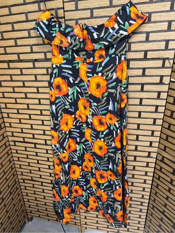 Vestique Floral Strapless Maxi Dress Size Medium - Image 3