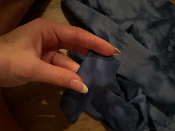 Blue Tie-Dye Lululemon Long Swiftly Tech Sleeve - Image 3