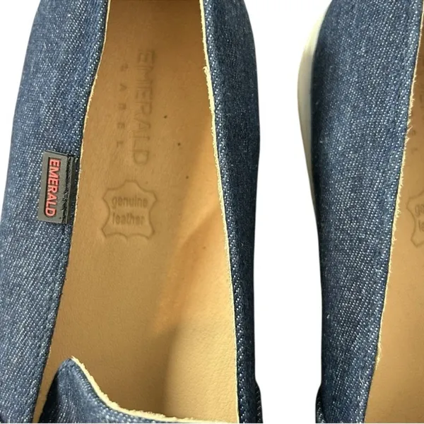 Denim Slip On Loafers Boat Shoe Style EU 40 US 9 9.5 - Image 7