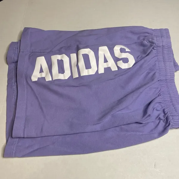 Adidas Streetball Shorts Lavender Purple Womens Sz XL Elastic Waist Drawstring - Image 5