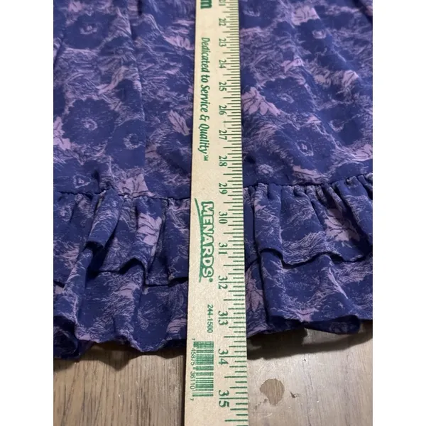 Free people These‎ Dreams Mini Dress Violet Floral Cottagecore Boho Tunic M - Image 15