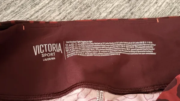 Victorias Secret Leopard Print Leggings Large High Waist Full Length - Image 3