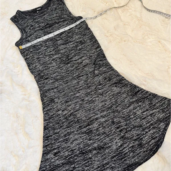 Aritzia Wilfred Free Cut-Out Mini Dress XXS - Heather Black - Image 3