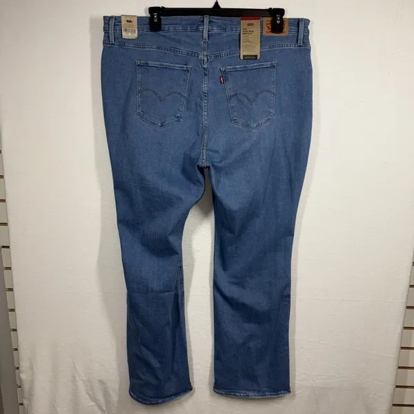 Levi's 725 Women's Bootcut Jeans Blue Plus Size 22W High Rise Hypersoft Stretchy - Image 6