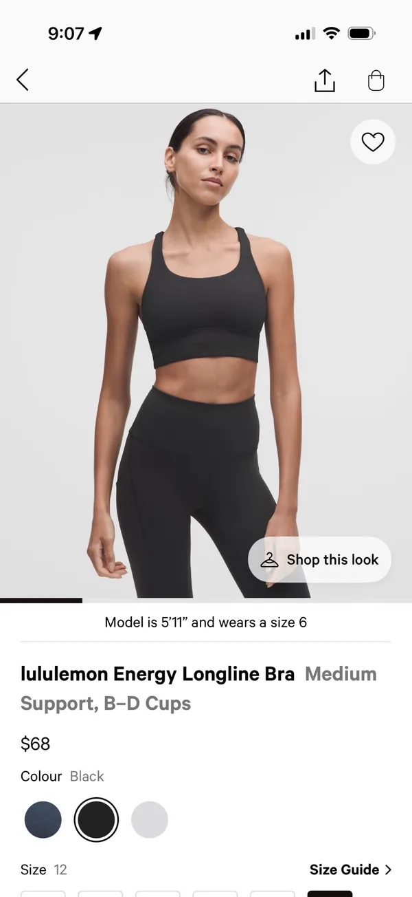Black Lululemon sports bra  - Image 3