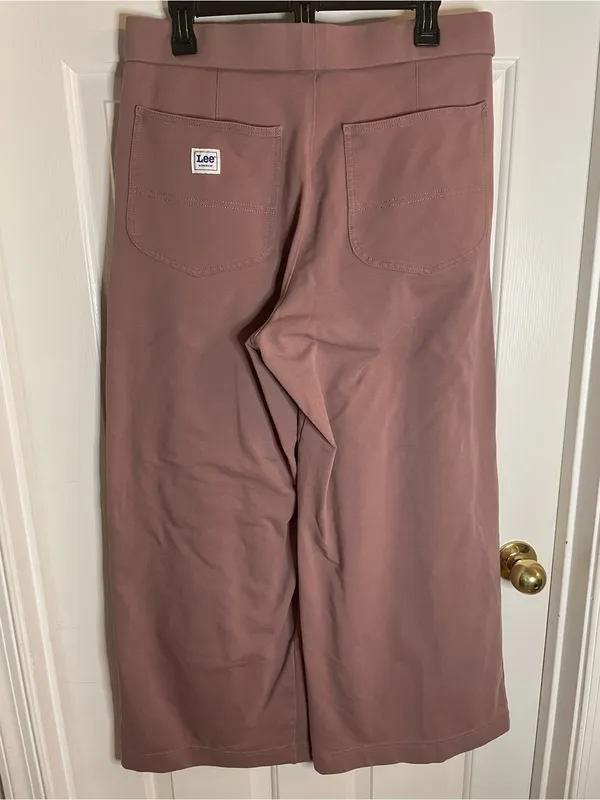 Lee Workwear Dusty Rose Wide Leg Pants Size Medium retro utility feminine retro - Image 5
