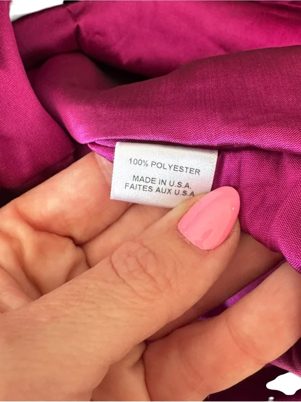 MISA Los Angeles - NWT Magenta Taffeta Puff Sleeve Ruffle Mini Dress Sz M - Image 11