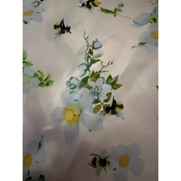 Dainty boho cute Satin Lace Slip Dress blue Floral Bee Open y2k Mini cottage M - Image 7