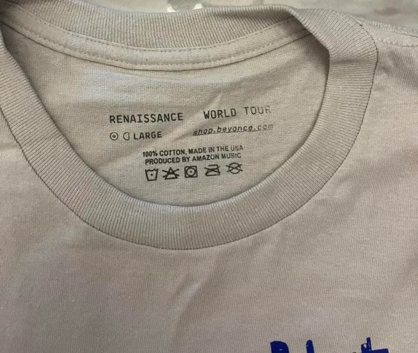 Beyonce Renaissance World Tour 2023 Graphic Tee Size L - Image 2