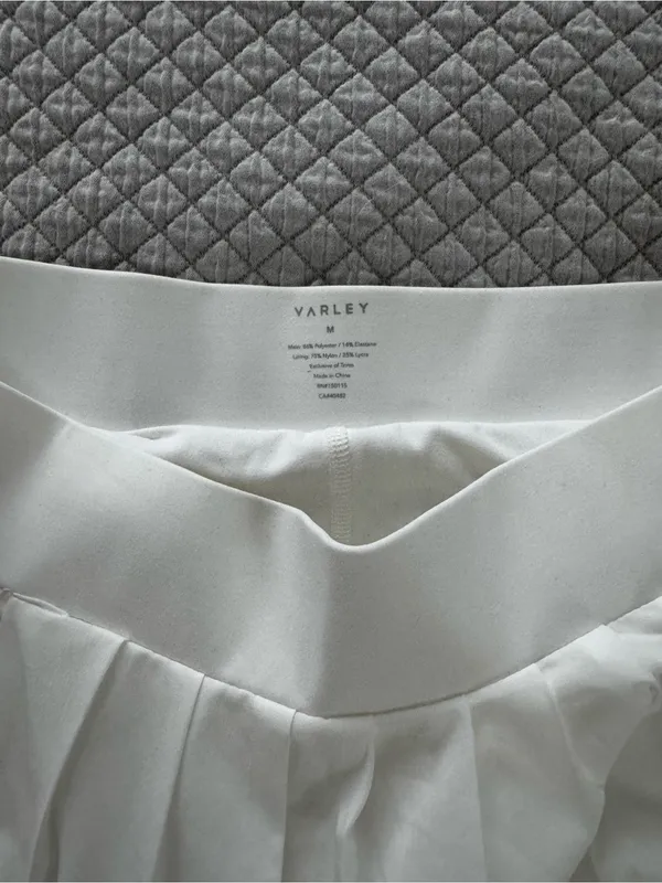 Varley White Pleated Melody Skirt NWOT - Image 4