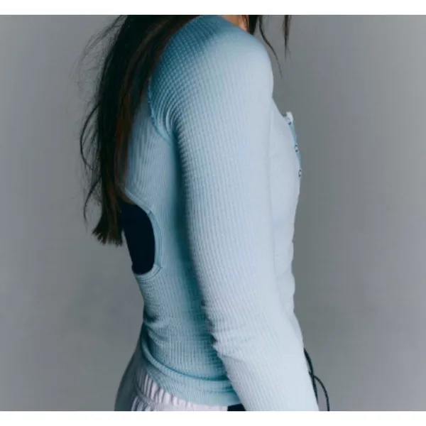 NWT FREE PEOPLE | FP Movement Arctic Snow Bail Out‎ Long Sleeve Layer Top M/L - Image 3