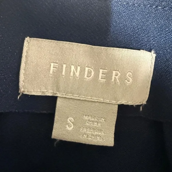 Finders Keepers Mini Dress Sleeveless Tie Back Party‎ Cocktail Blue S - Image 3