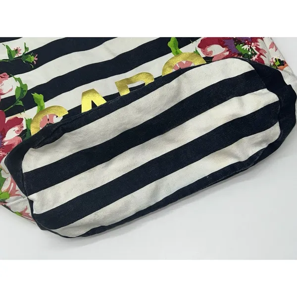 Floral and Striped Cabo Hobo Bag Purse Boho Peace Festival Hippie Artsy Vacation - Image 6