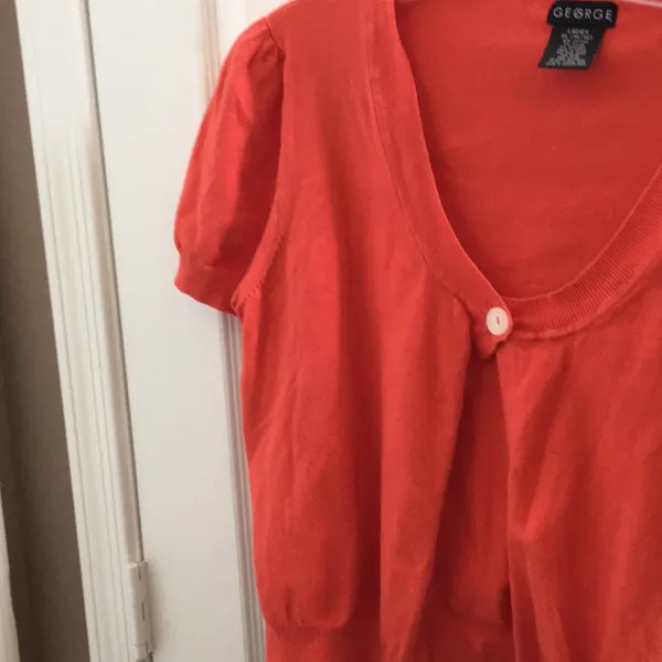 FINAL MARKDOWN Ladies George single button cardigan xl Orange - Image 2