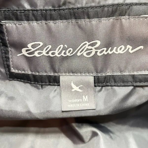 Eddie Bauer EB650 Lightweight Packable Down Puffer Black Vest Women’s Size M - Image 6