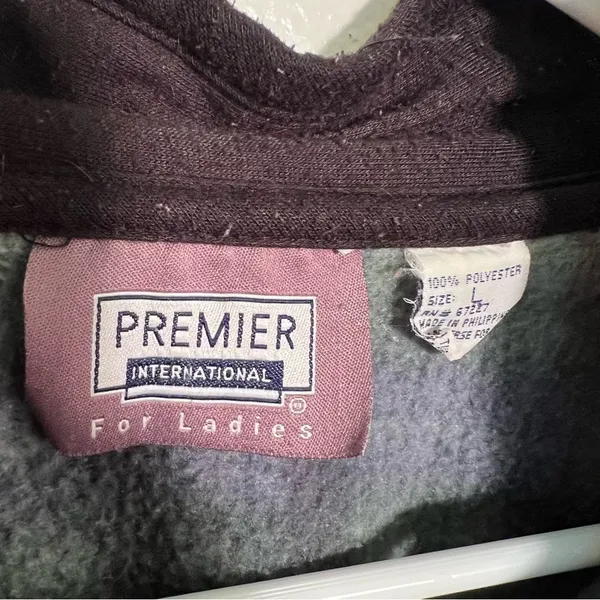 Vintage Premier‎ International for Ladies Women's Size Large Fleece Sweatshirt - Image 8