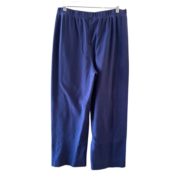 Appleseed's Blue Button Detail Wide Leg Dress Pants Women Sz S - Image 2