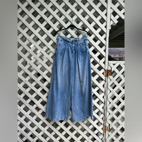 Free People We The Free Equinox Denim Trousers - Image 2