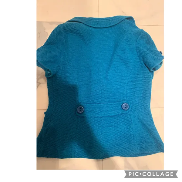Classiques Entier Nordstrom short sleeve sweater jacket blazer cashmere blend - Image 9